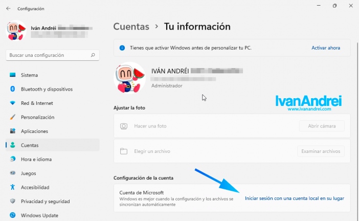 Cómo crear una cuenta local en Windows 11 Iván Andréi