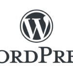 Logo Wordpress en fondo gris