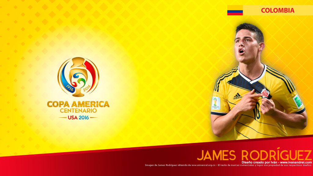 Copa América Centenario USA 2016 - Colombia (James Rodríguez 1366x768)