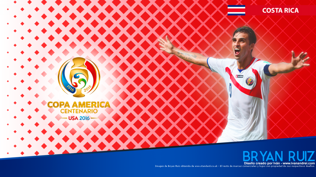 Copa América Centenario USA 2016 - Costa Rica (Bryan Ruiz 1366x768)