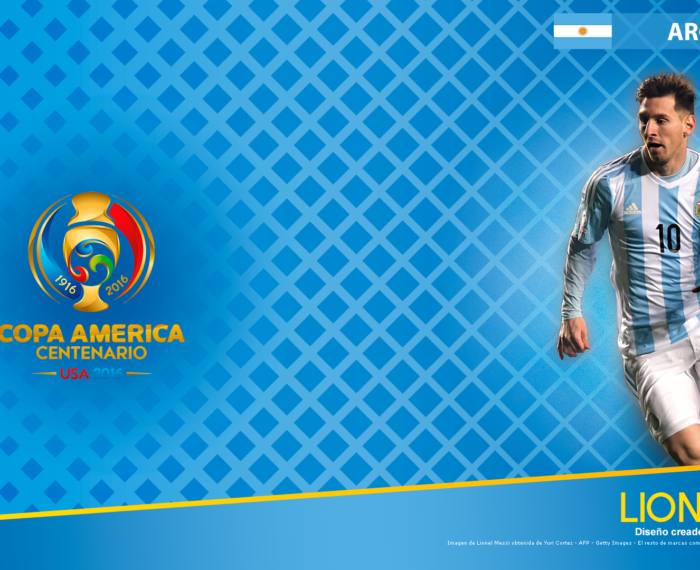 Wallpaper Copa América Centenario - Argentina - Lionel Messi - 1920x1080