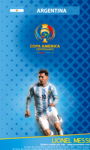 Wallpaper de Lionel Messi para móviles - 480x800