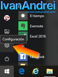 Ir a configuración de Windows 10