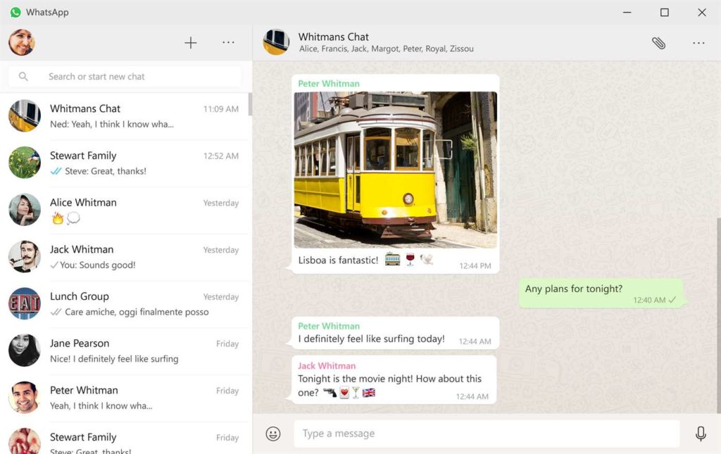 WhatsApp para Windows 10