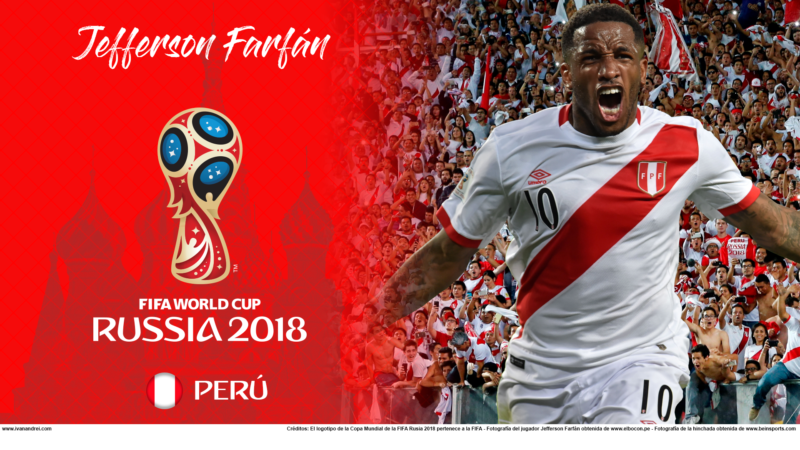 Wallpaper de Jefferson Farfán de Perú para la Copa Mundial de la FIFA - Rusia 2018 - Edición para PC (1920x1080)