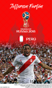 Wallpaper de Jefferson Farfán de Perú para la Copa Mundial de la FIFA - Rusia 2018 - Edición para teléfonos con resolución 480x800