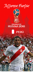 Wallpaper de Jefferson Farfán de Perú para la Copa Mundial de la FIFA - Rusia 2018 - Edición para iPhone X (1125x2436)