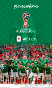 Wallpaper de la selección mexicana de fútbol para la Copa Mundial de la FIFA - Rusia 2018 - Edición para teléfonos con resolución 480x800