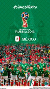 Wallpaper de la selección mexicana de fútbol para la Copa Mundial de la FIFA - Rusia 2018 - Edición para teléfonos con resolución 720x1280