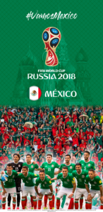 Wallpaper de la selección mexicana de fútbol para la Copa Mundial de la FIFA - Rusia 2018 - Edición para Samsung S9 (1440x2960)