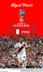 Wallpaper de Miguel Trauco de Perú para la Copa Mundial de la FIFA - Rusia 2018 - Edición para teléfonos con resolución 480x800