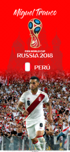 Wallpaper de Miguel Trauco de Perú para la Copa Mundial de la FIFA - Rusia 2018 - Edición para iPhone X (1125x2436)