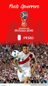 Wallpaper de Paolo Guerrero de Perú para la Copa Mundial de la FIFA - Rusia 2018 - Edición para teléfonos HD (720x1280)