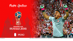 Wallpaper de Pedro Gallese de Perú en la Copa Mundial de Rusia 2018 - Edición para Laptop (1366x768)