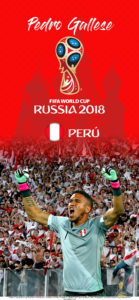 Wallpaper de Pedro Gallese de Perú para la Copa Mundial de la FIFA - Rusia 2018 - Edición para iPhone X (1125x2436)