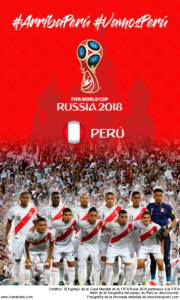 Wallpaper de la selección peruana de fúbol para la Copa Mundial de la FIFA - Rusia 2018 - Edición para teléfonos con resolución 480x800