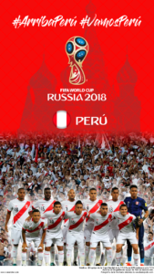 Wallpaper de la selección peruana de fúbol para la Copa Mundial de la FIFA - Rusia 2018 - Edición para teléfonos con resolución 720x1280