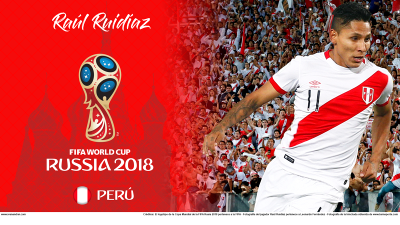 Wallpaper de Raúl Ruidíaz de Perú para la Copa Mundial de la FIFA - Rusia 2018 - Edición para PC (1920x1080)