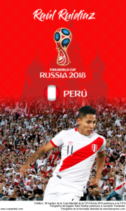 Wallpaper de Raúl Ruidíaz de Perú para la Copa Mundial de la FIFA - Rusia 2018 - Edición para teléfonos con resolución 480x800