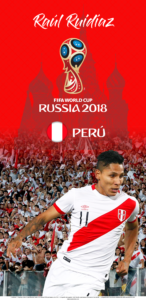 Wallpaper de Raúl Ruidíaz de Perú para la Copa Mundial de la FIFA - Rusia 2018 - Edición para Samsung S9 (1440x2960)