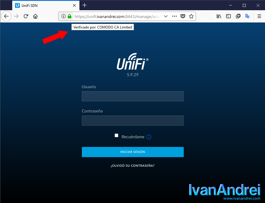 Instalar certificado SSL al controlador unifi en Windows