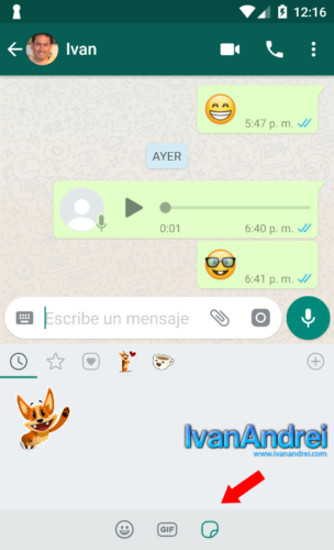 Llegaron los stickers en Whatsapp