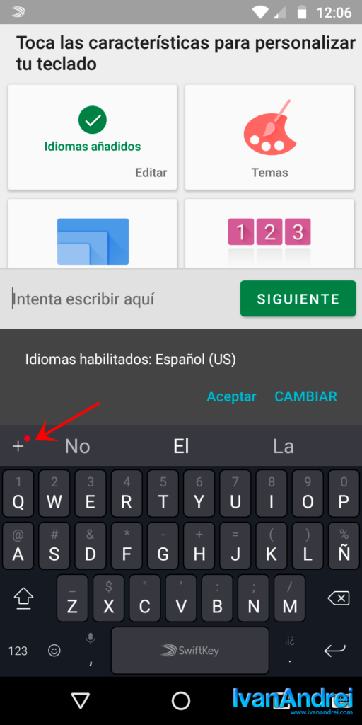 Swiftkey - Más opciones