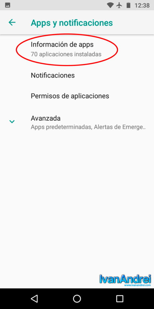 Android - Información de apps