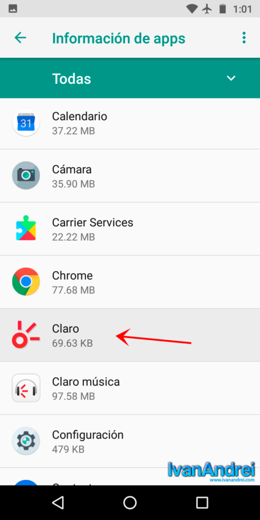 Android - Lista de aplicaciones