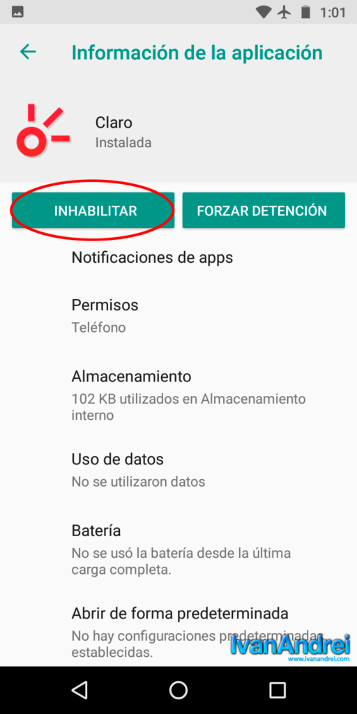 Inhabilitar aplicaciones innecesarias en tu nuevo teléfono Android