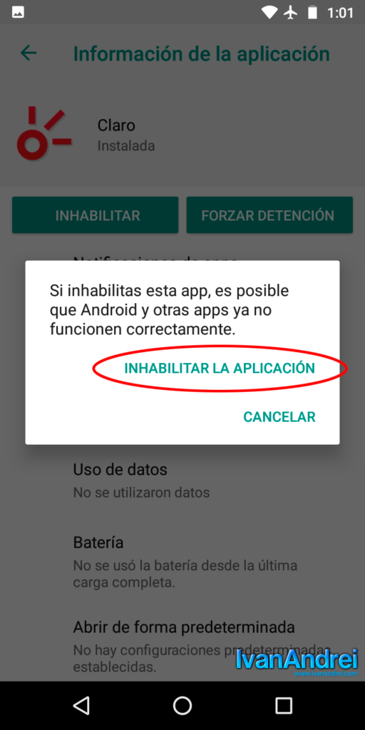 Inhabilitar aplicaciones innecesarias en tu nuevo teléfono Android