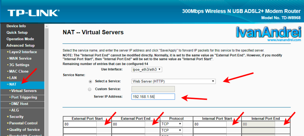 Configurar router para abrir puertos en NAT
