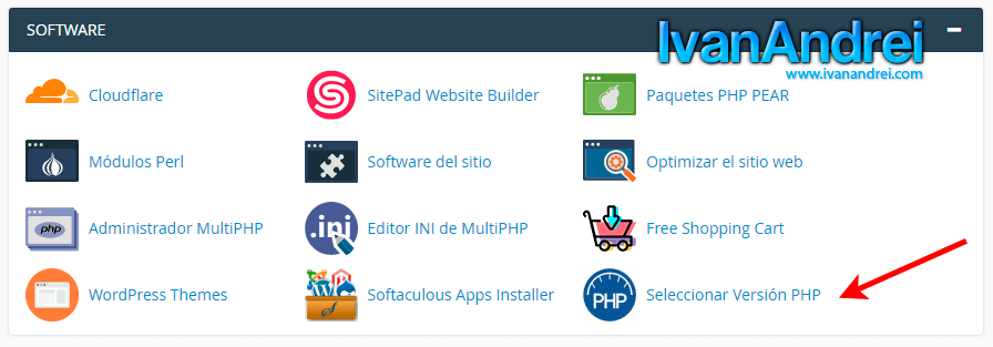 Cpanel - Cambiar versión de PHP