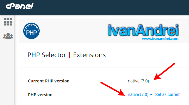 Cambiar versión de PHP desde Cpanel