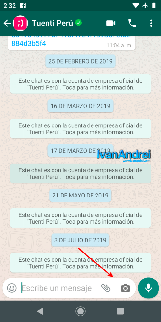 renovado icono de cámara en WhatsApp 2.19.328