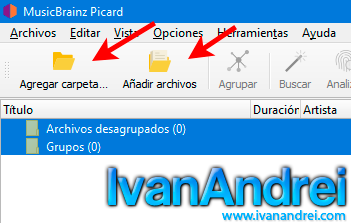 MusicBrainz Picar - Agregar archivos
