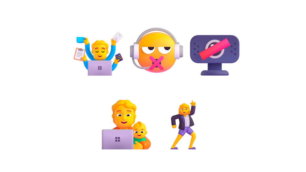 Emojis de trabajo remoto